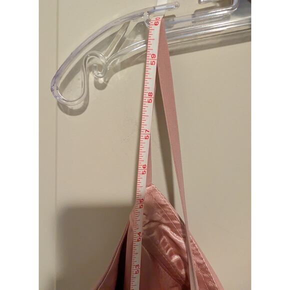 VIP Bridal Bridesmaid Blush Pink Long Formal Gown Spaghetti Strap A-Line 10 - Picture 10 of 11